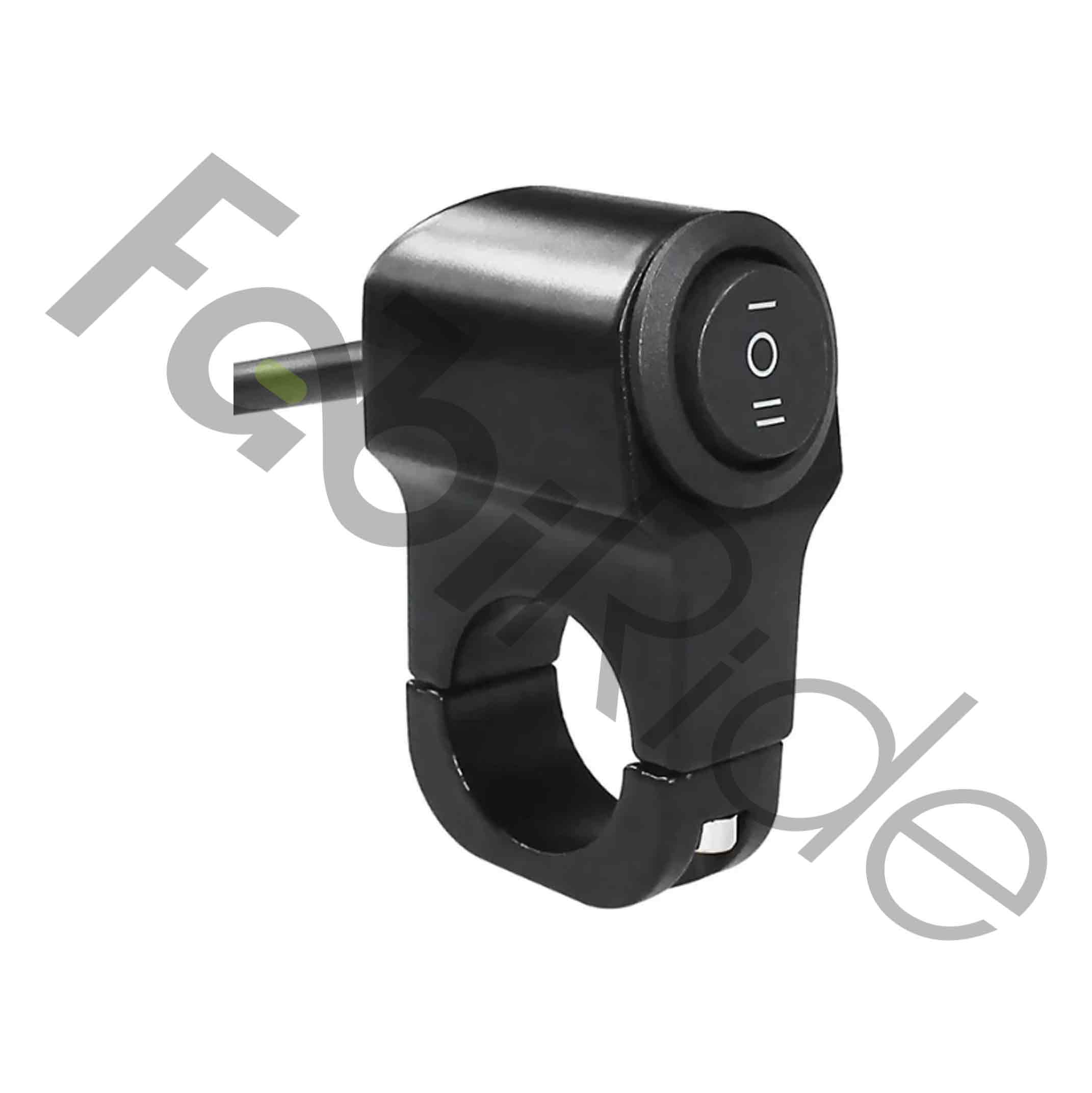 Interrupteur 3 positions pour guidon FabiRide 100 V / 8 A DC avec fils sortants