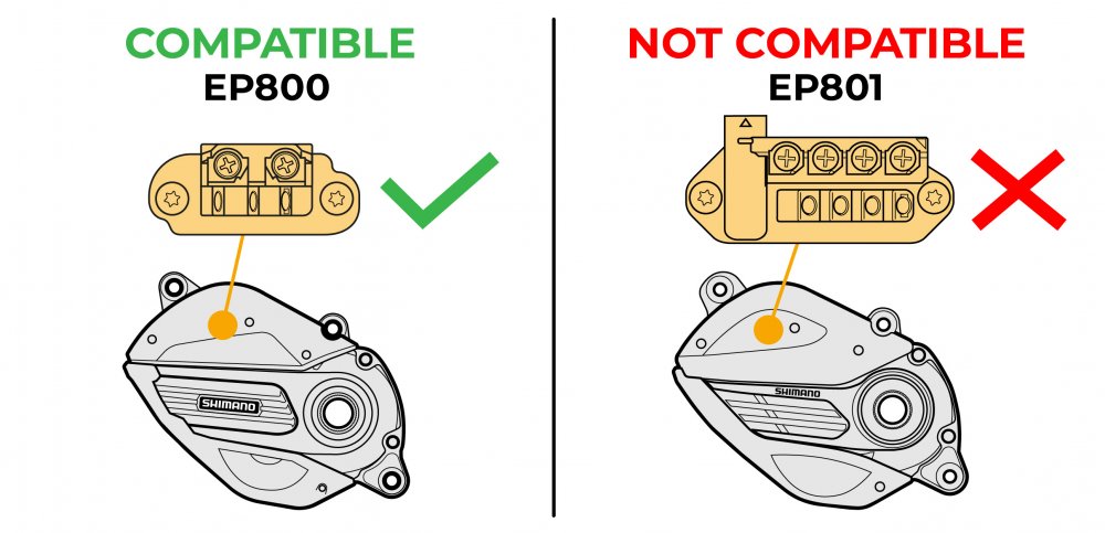 SpeedBox 1.3 Shimano EP8 pakuotė su moduliu ir E-Tube laidais