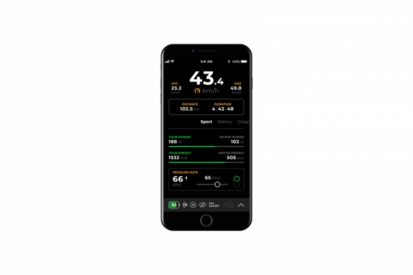 SpeedBox 1.1 B.Tuning juodas Bluetooth tuningo modulis iš šono