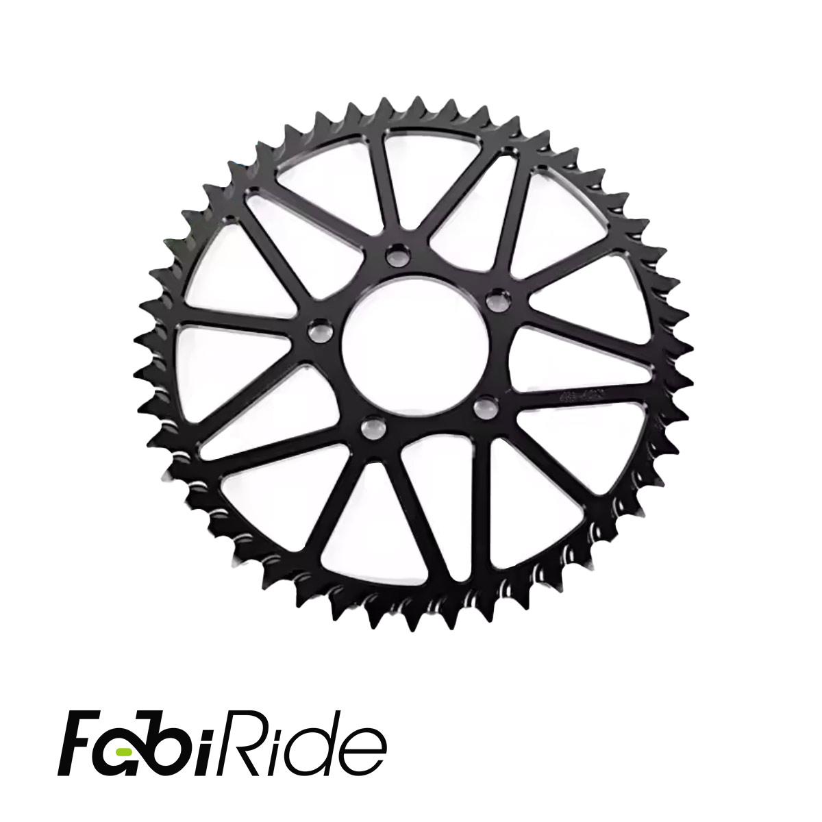 Couronne arrière FabiRide 7075-T6 anodisée noire pour Sur-Ron Light Bee