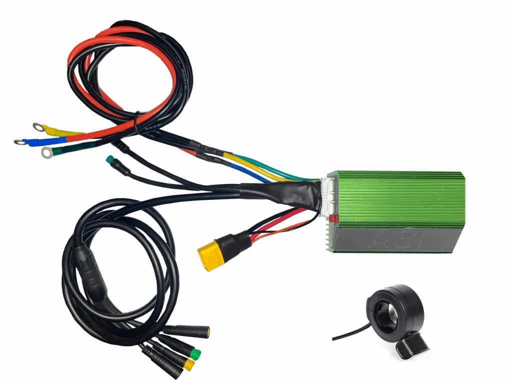 Zestaw ASI BAC855 zastępujący sterownik INOKIM OX: sterownik, wiązka OX plug and play i manetka kciukowa